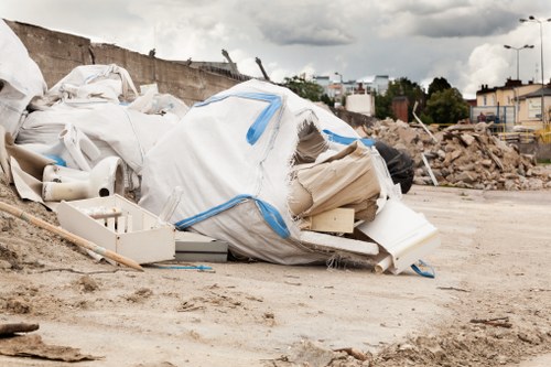 Advanced waste clearance technology used in construction projects